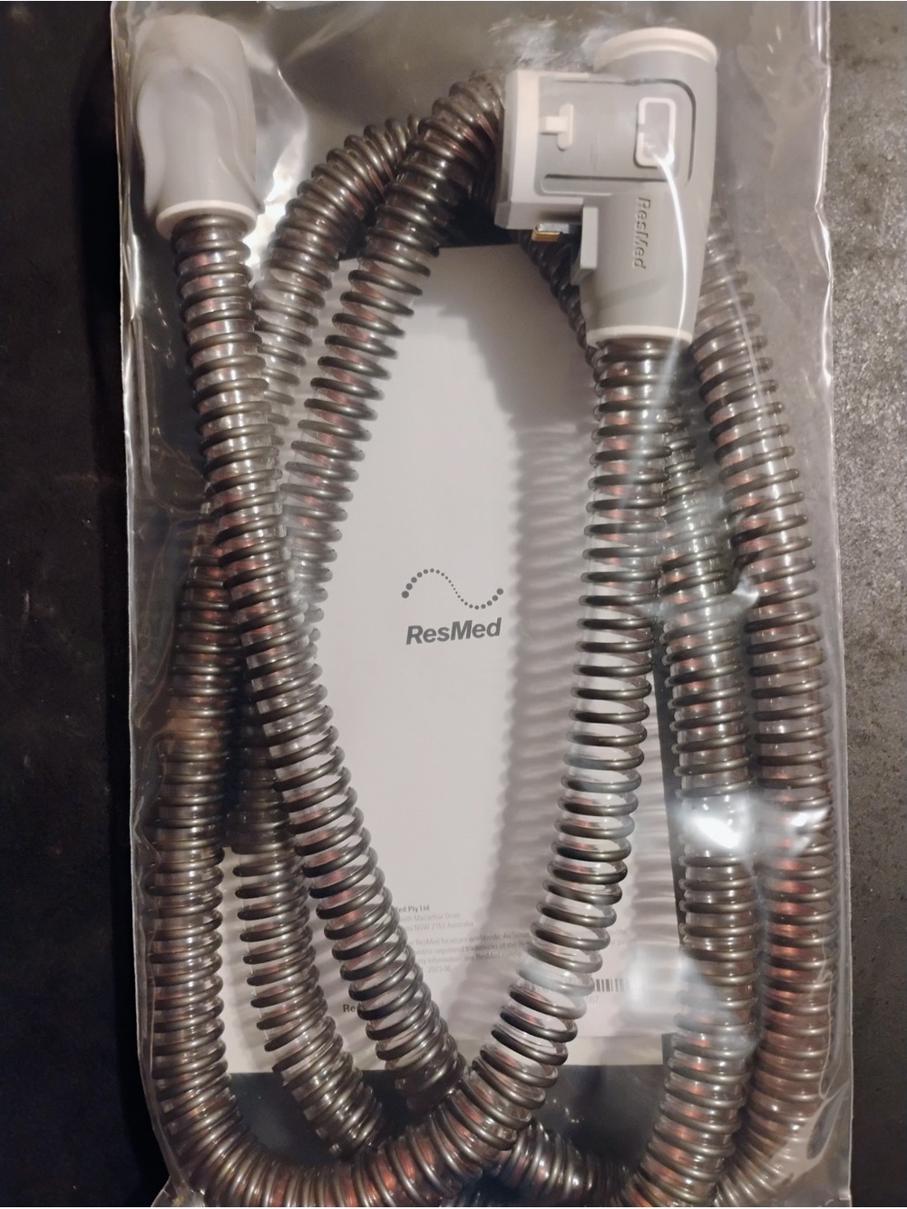 ResMed Heated CPAP Tubing - Metallic Silver Hose
